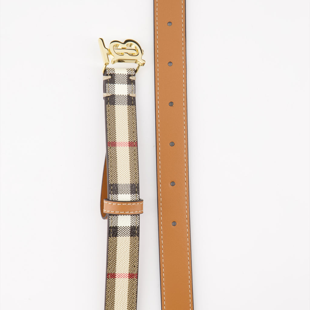 Cintos Ceinture à carreaux Burberry Bege Femme