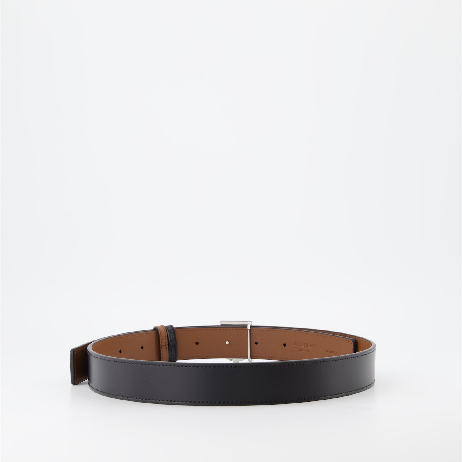 Cintos Ceinture TB réversible Burberry Preto Femme