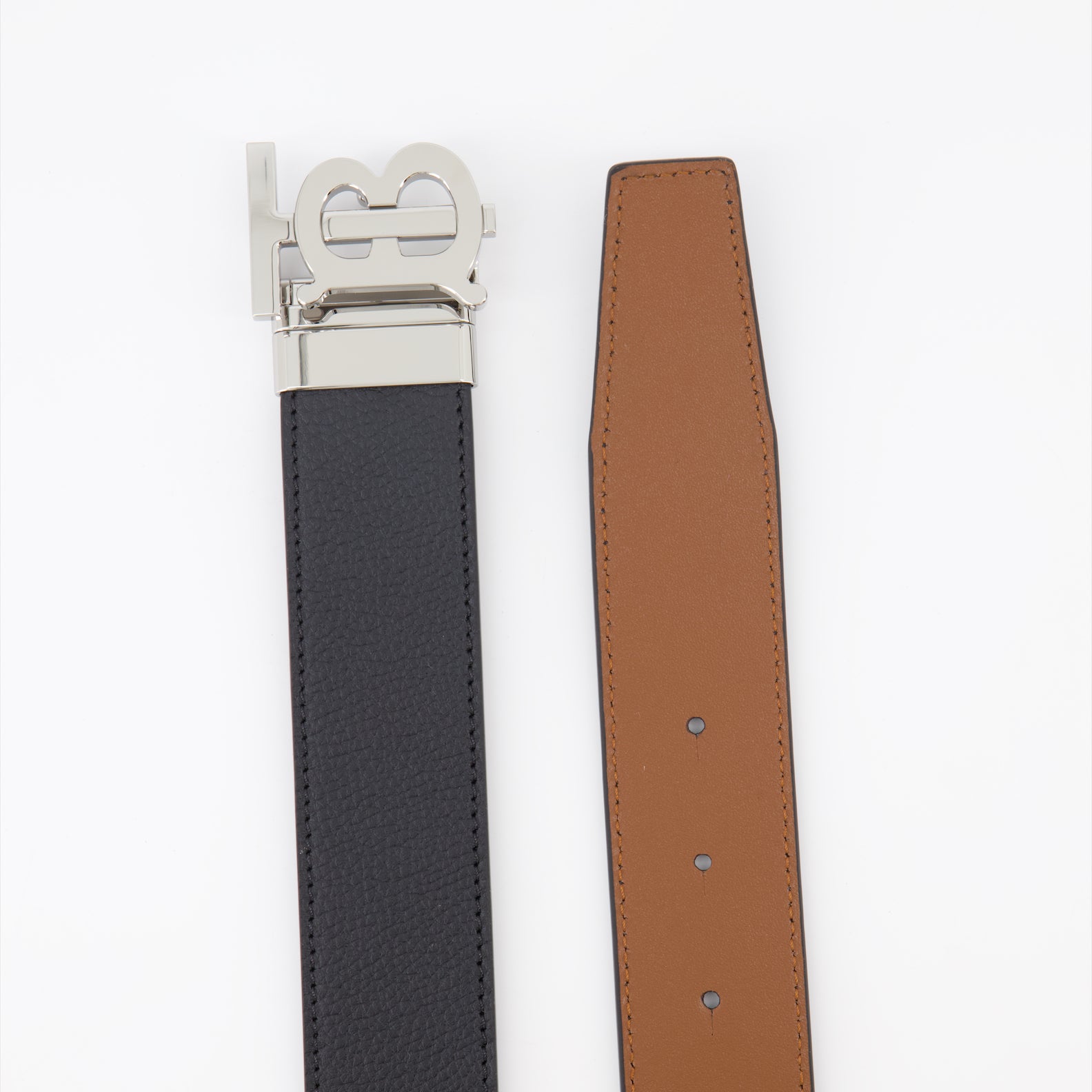 Cintos Ceinture à boucle Burberry Preto Homme