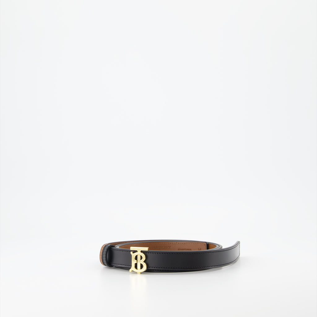 Cintos Ceinture TB réversible Burberry Preto Femme