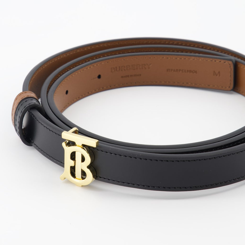 Cintos Ceinture TB réversible Burberry Preto Femme