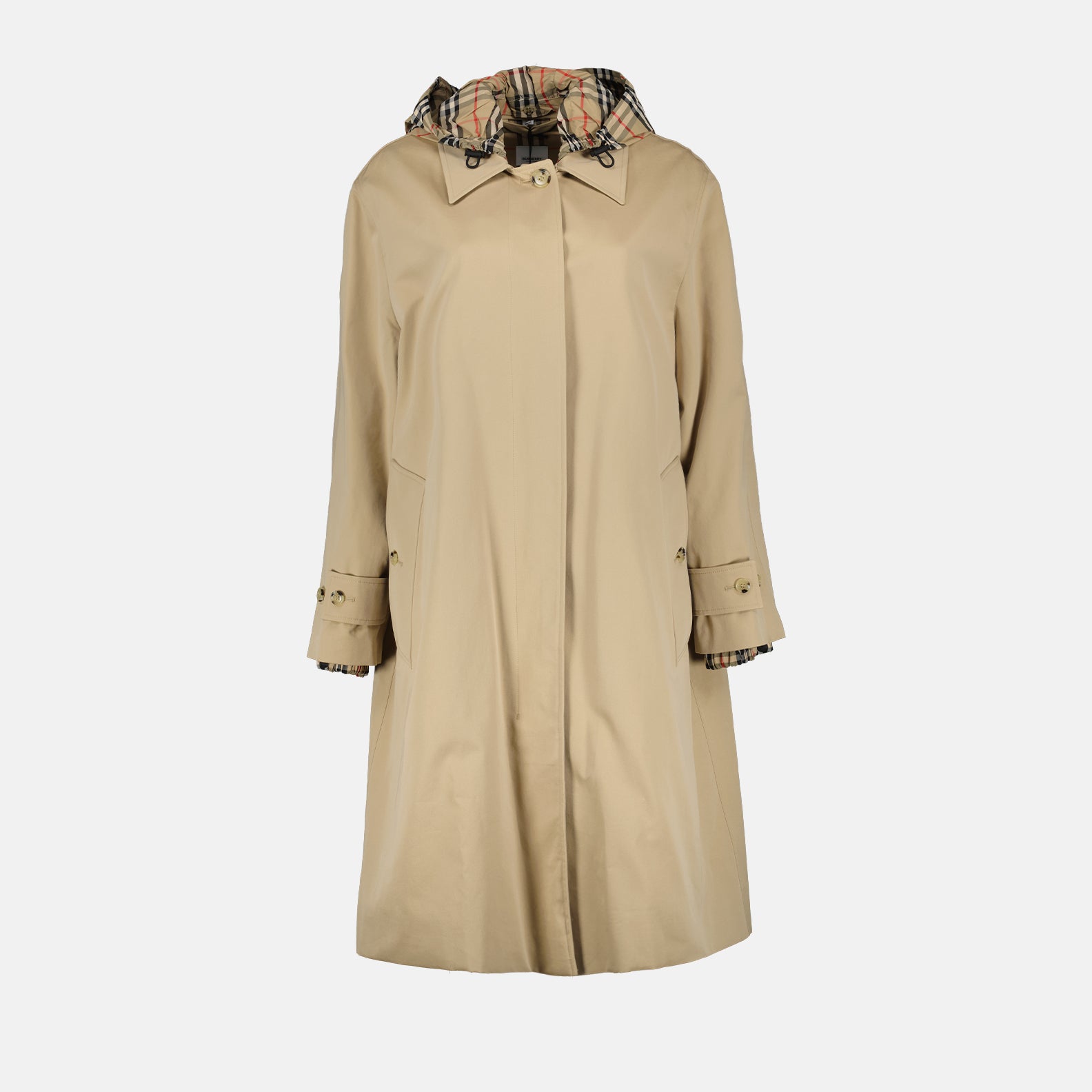 Coats Gabardine parka Burberry Beige Women