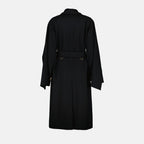 Manteaux Trench-coat en laine Burberry Noir Femme