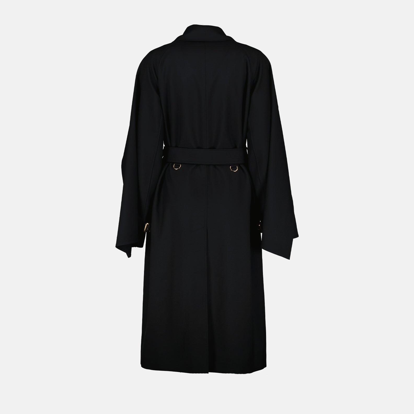 Manteaux Trench-coat en laine Burberry Noir Femme