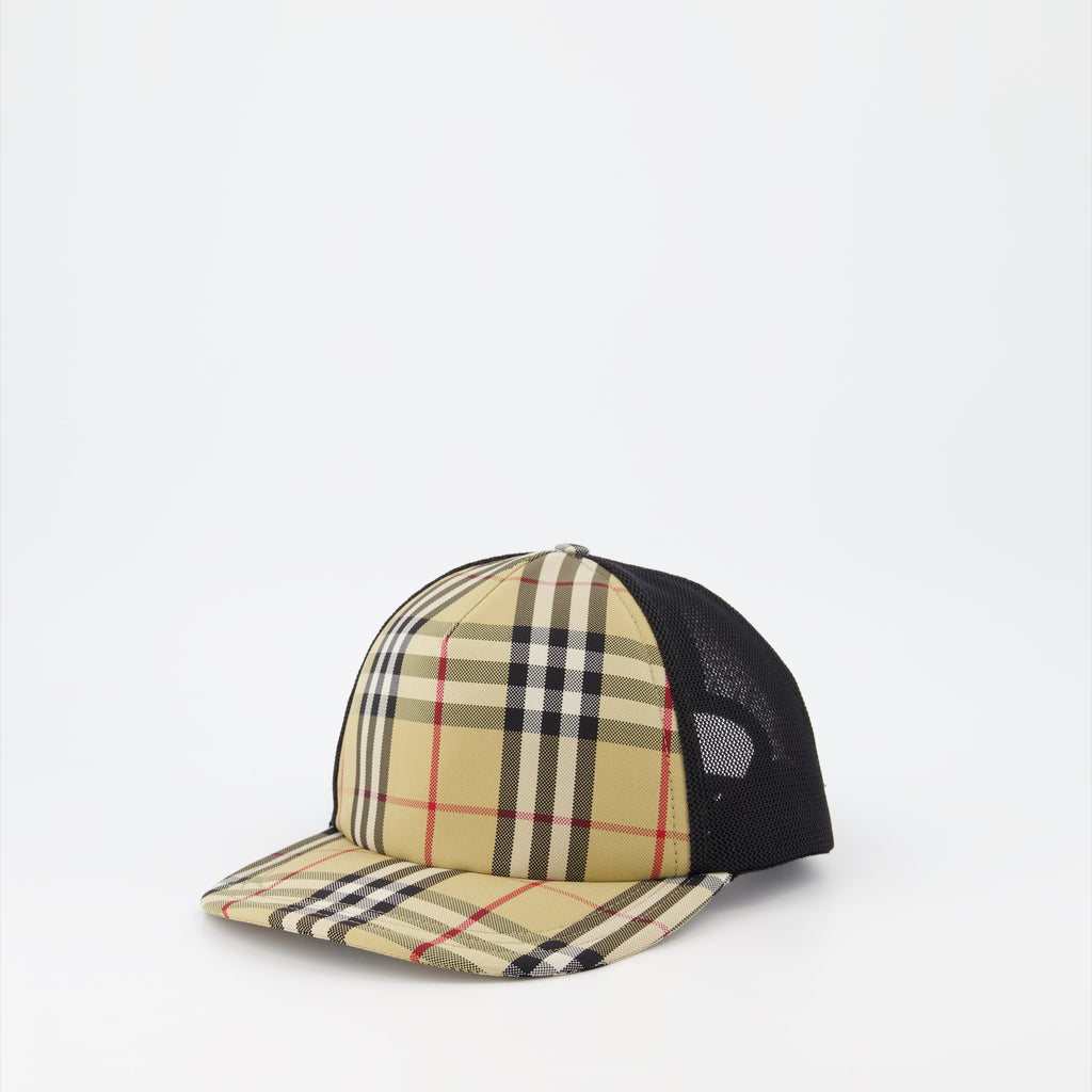 Chapeaux, casquettes et bonnets Casquette Check Burberry Beige Unisexe