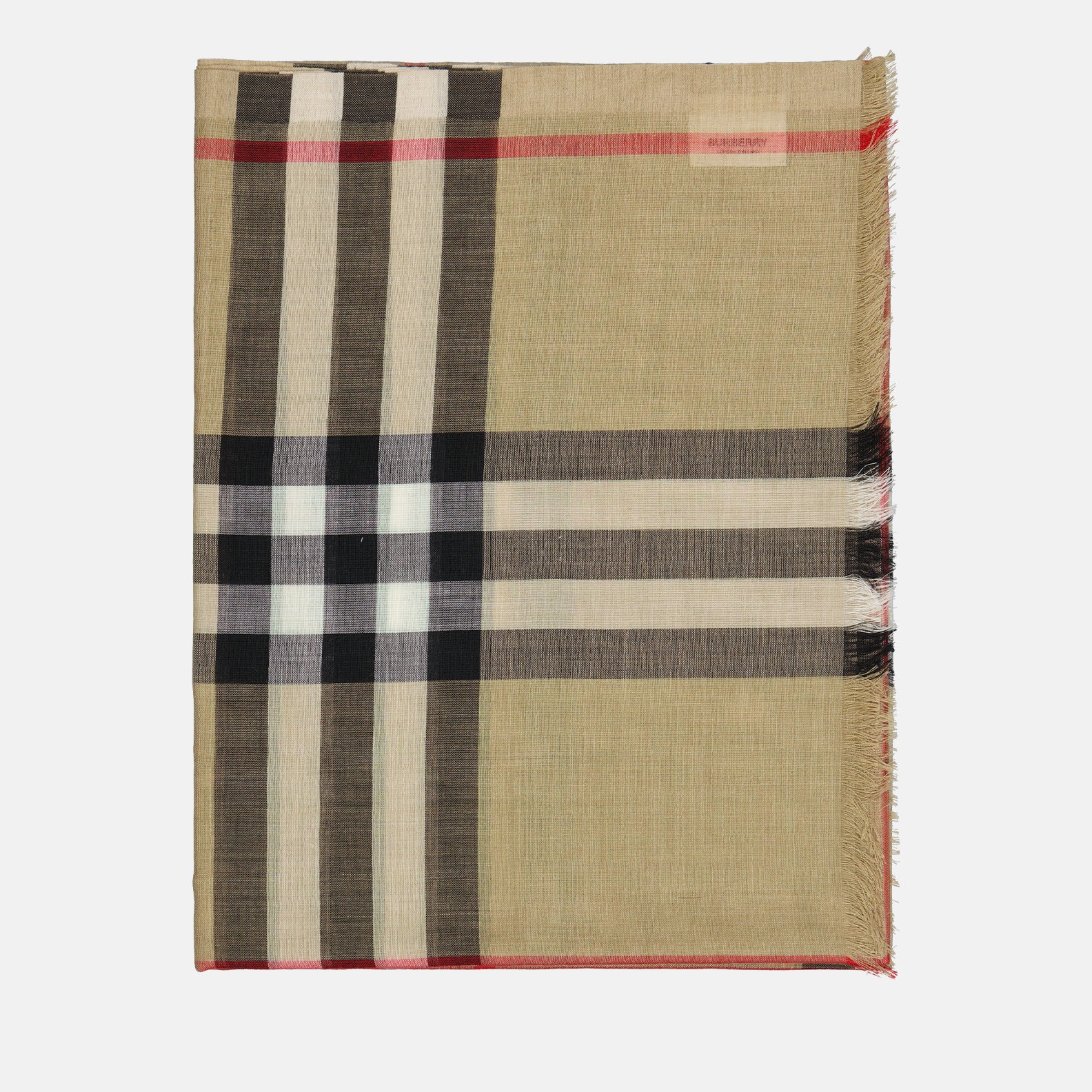 Lenços e luvas Châle à carreaux Burberry Bege Femme