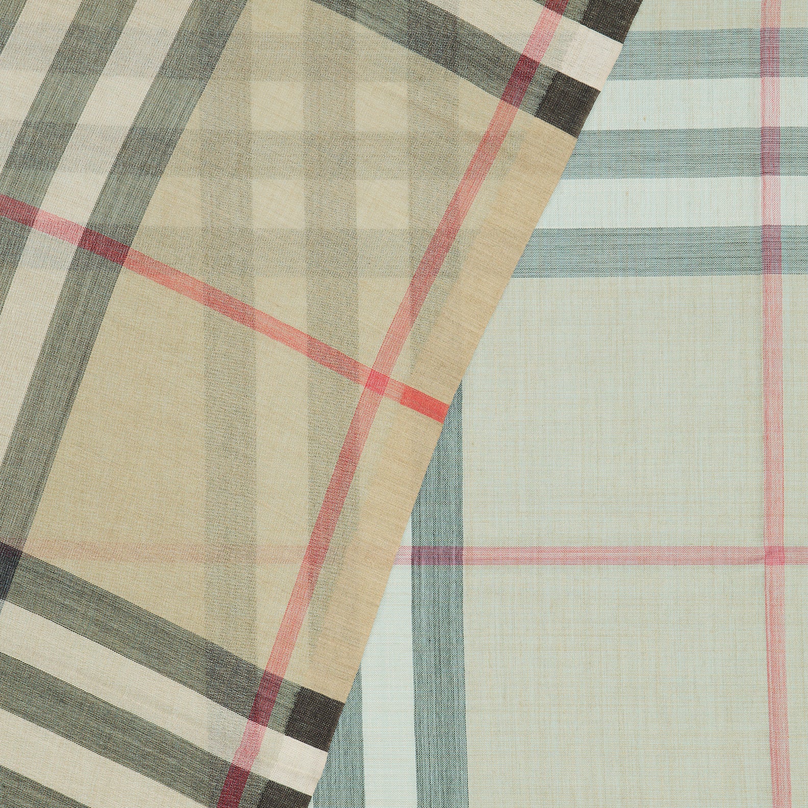 Lenços e luvas Châle à carreaux Burberry Bege Femme