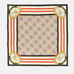 Écharpes, foulards et gants Carré de soie Burberry Beige Femme