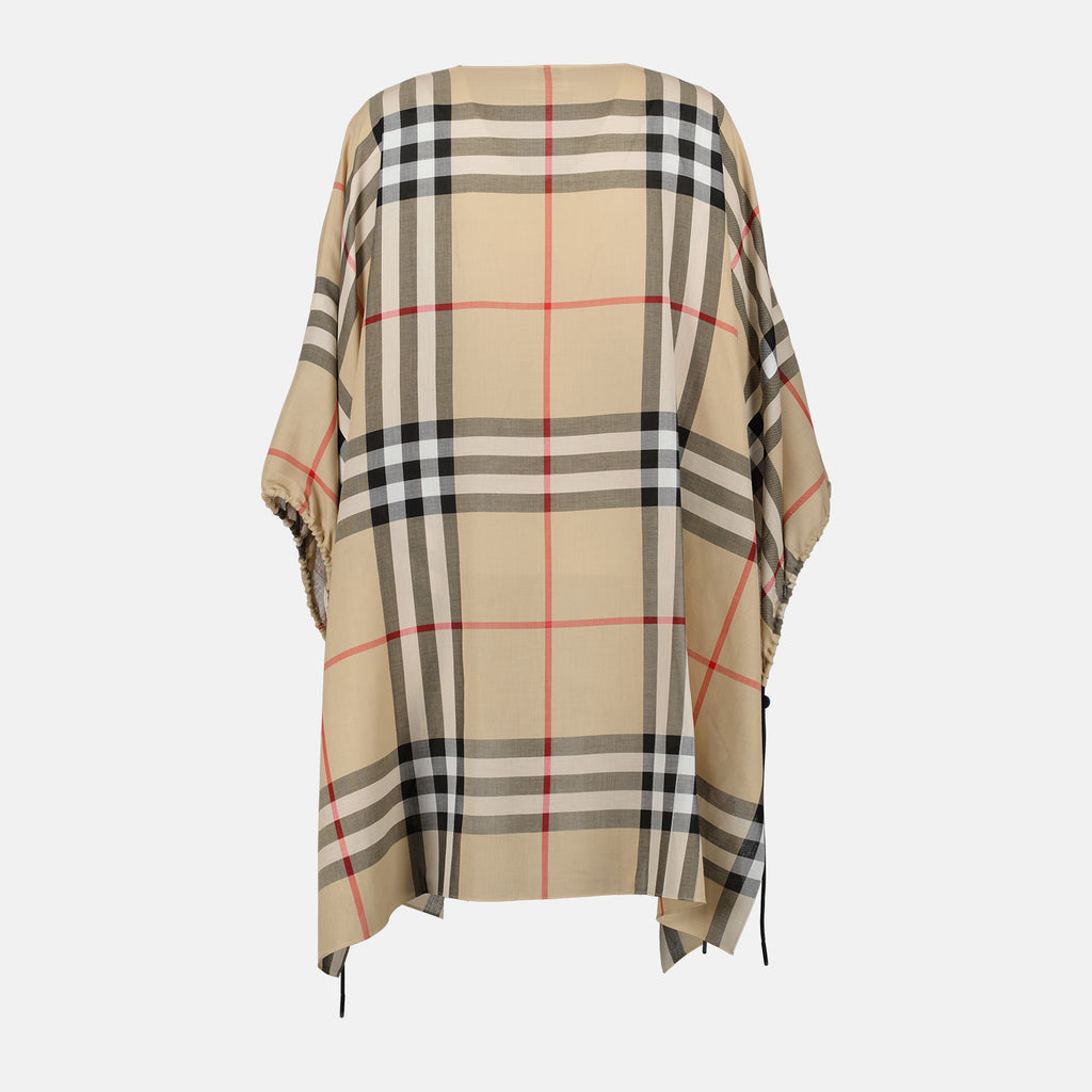 Vestes Cape à carreaux Burberry Beige Femme