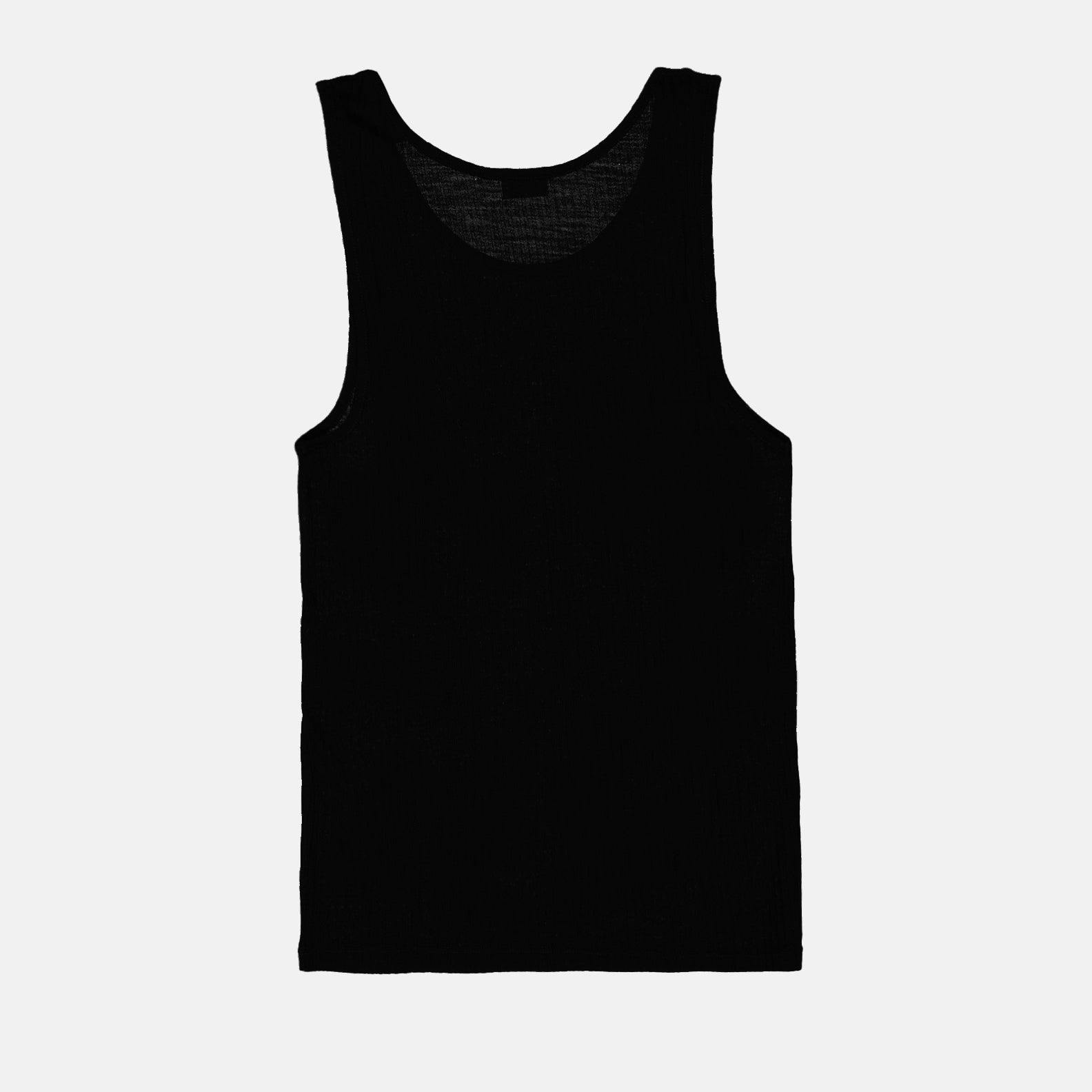Camisetas Camisola de Alças com Logo Saint Laurent Preto Homme