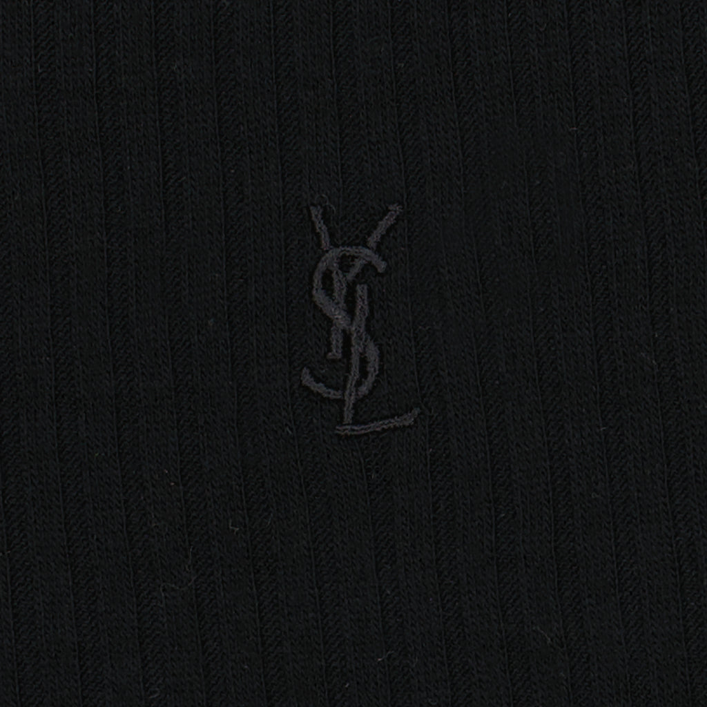 Camisetas Camiseta sin mangas con logo Saint Laurent Negro Homme