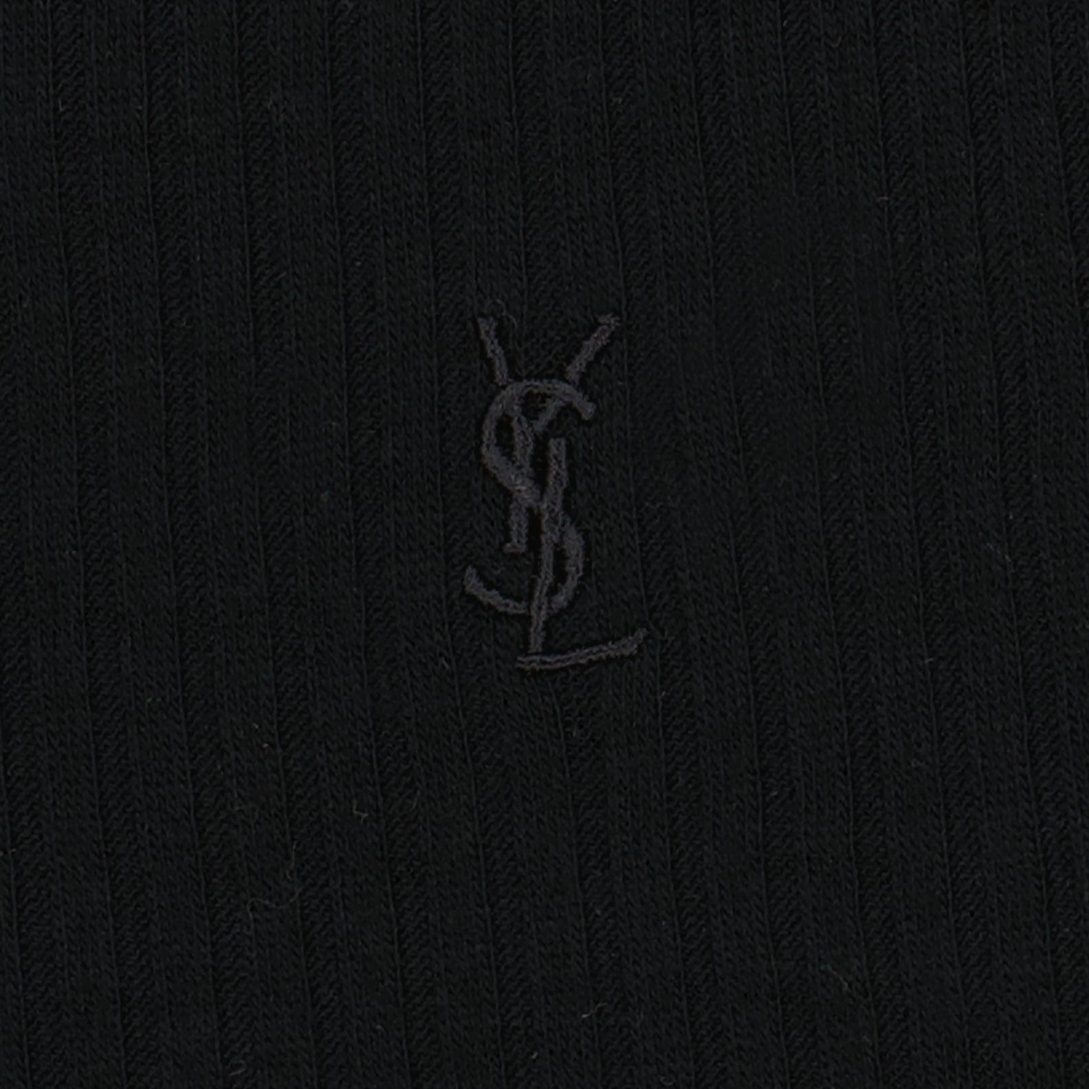 Camisetas Camisola de Alças com Logo Saint Laurent Preto Homme