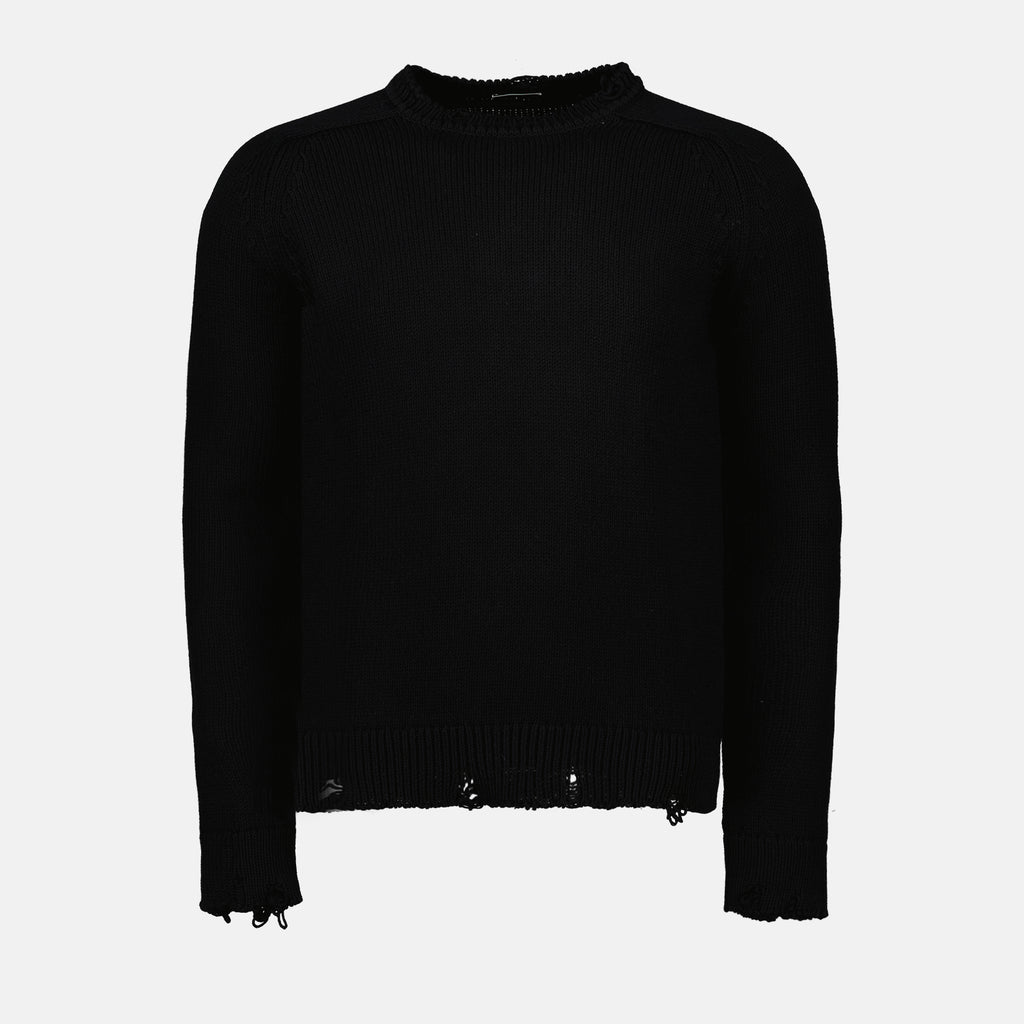 니트웨어 Pull en maille destroy Saint Laurent 검은색 Homme