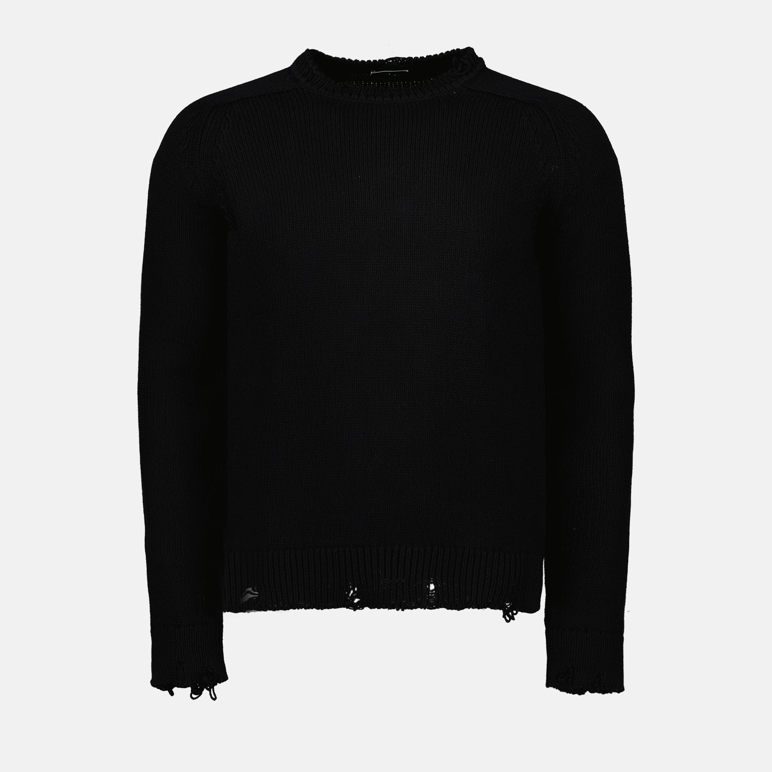 니트웨어 Pull en maille destroy Saint Laurent 검은색 Homme