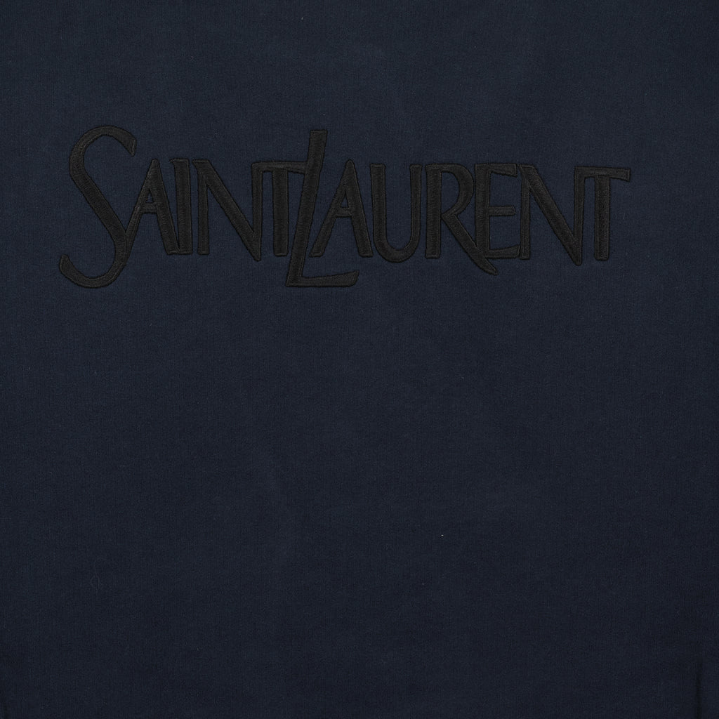 Felpe Felpa con Logo Saint Laurent Blu scuro Homme