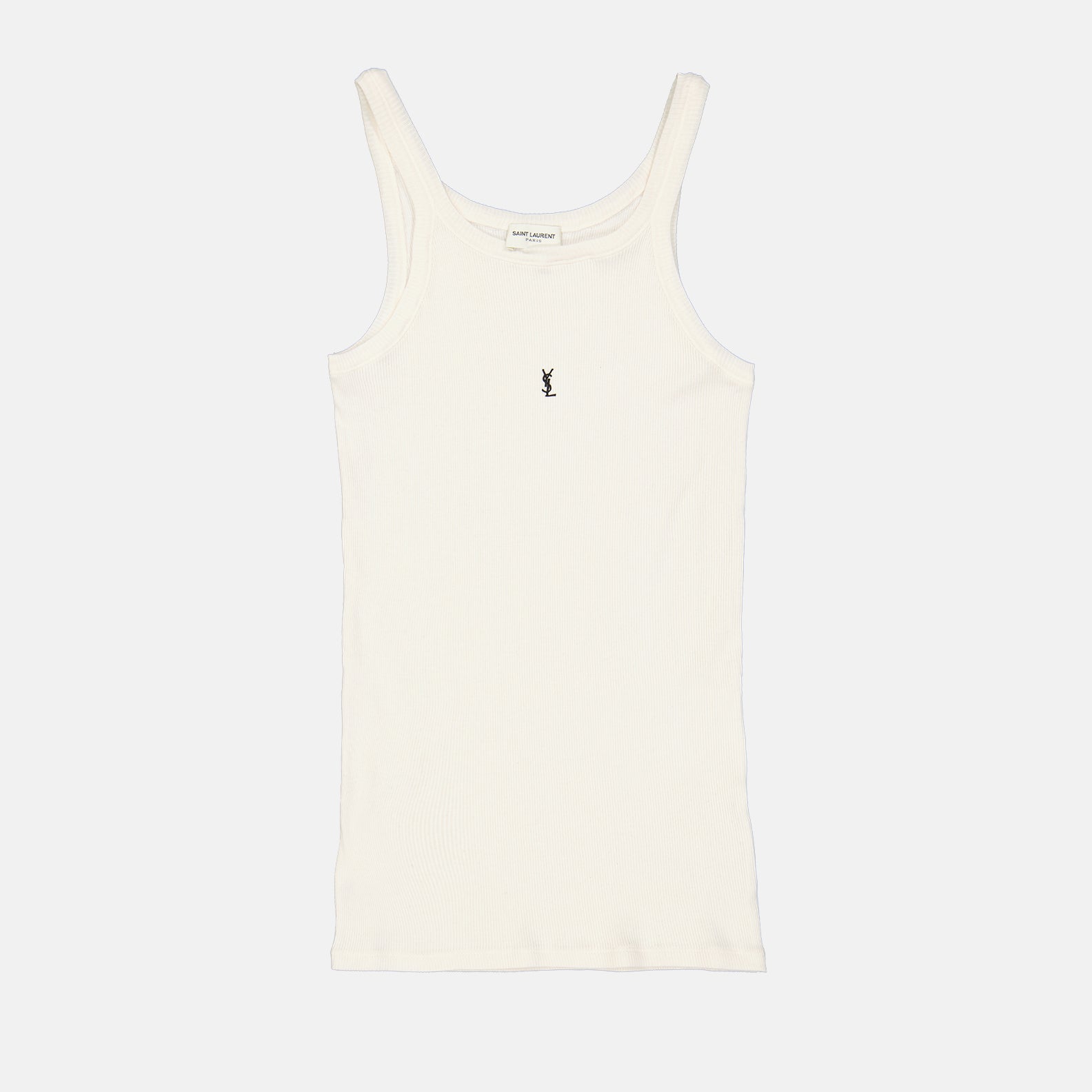Camisetas Camisola de Alças com Logo Saint Laurent Branco Homme