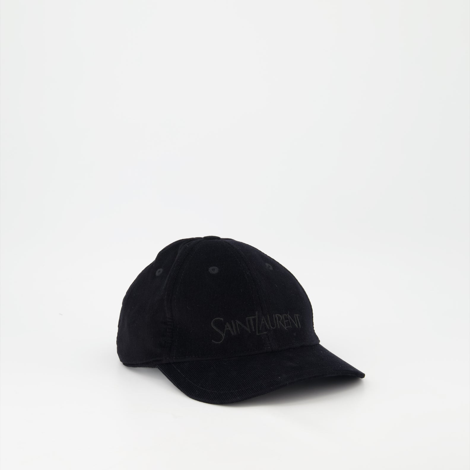 Chapeaux, casquettes et bonnets Casquette en velours côtelé Saint Laurent Noir Homme