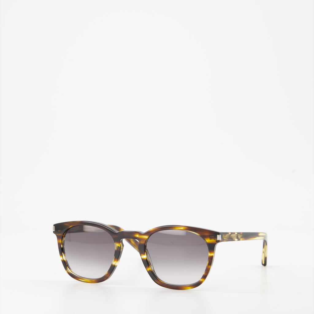 Occhiali Occhiali da sole tartarugati Saint Laurent Marrone Unisex