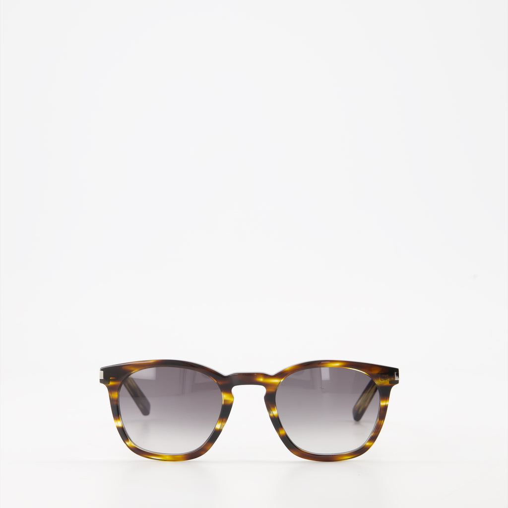 Occhiali Occhiali da sole tartarugati Saint Laurent Marrone Unisex