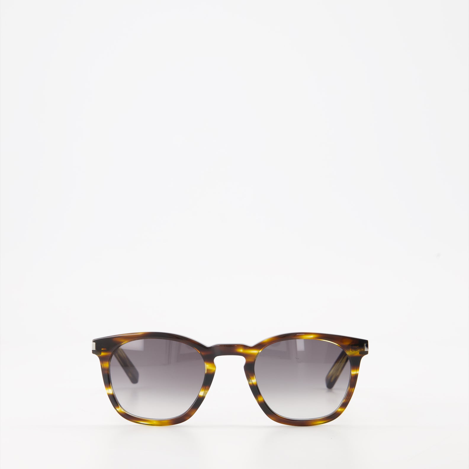 Lunettes Lunettes de soleil écaille de tortue Saint Laurent Marron Unisexe