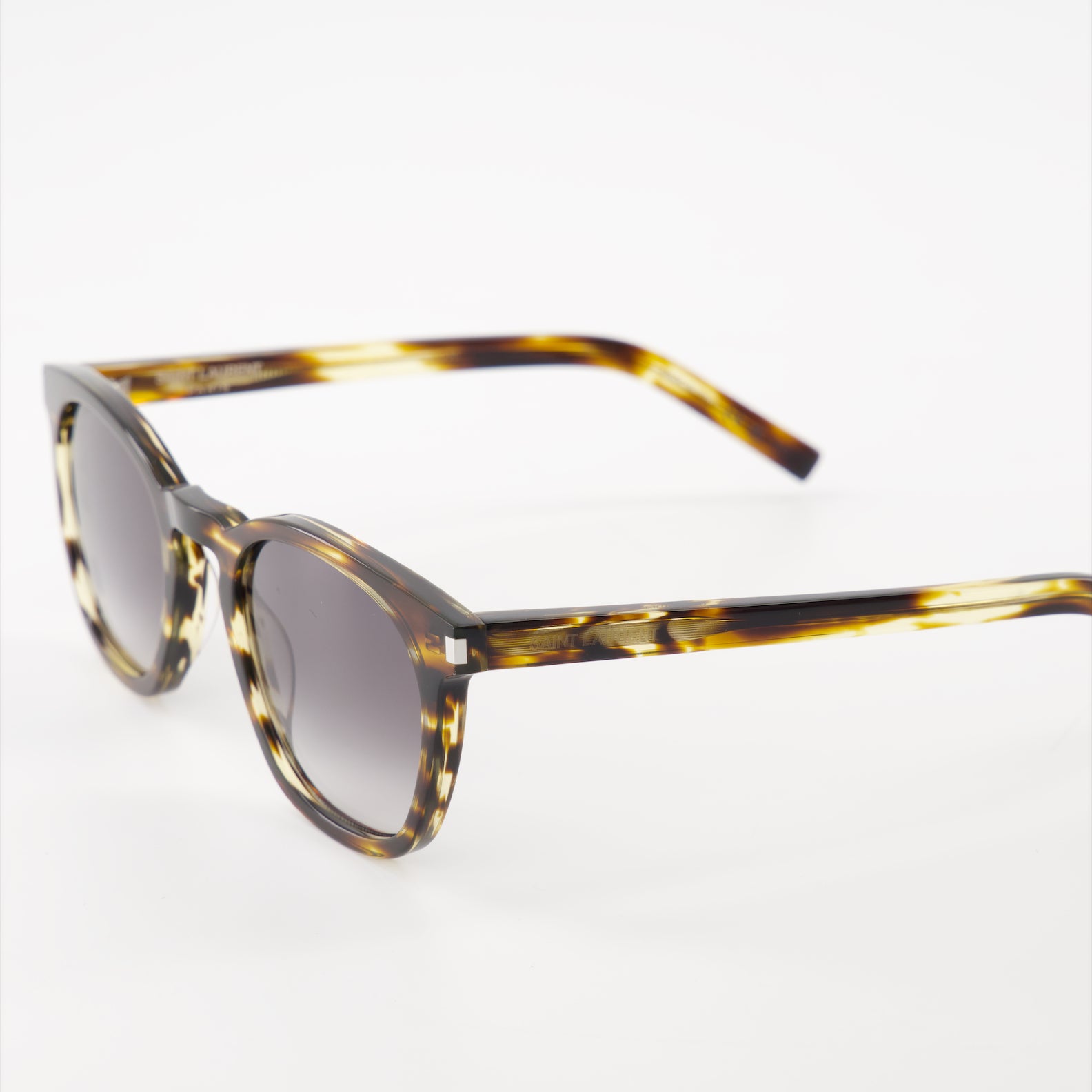 Lunettes Lunettes de soleil écaille de tortue Saint Laurent Marron Unisexe