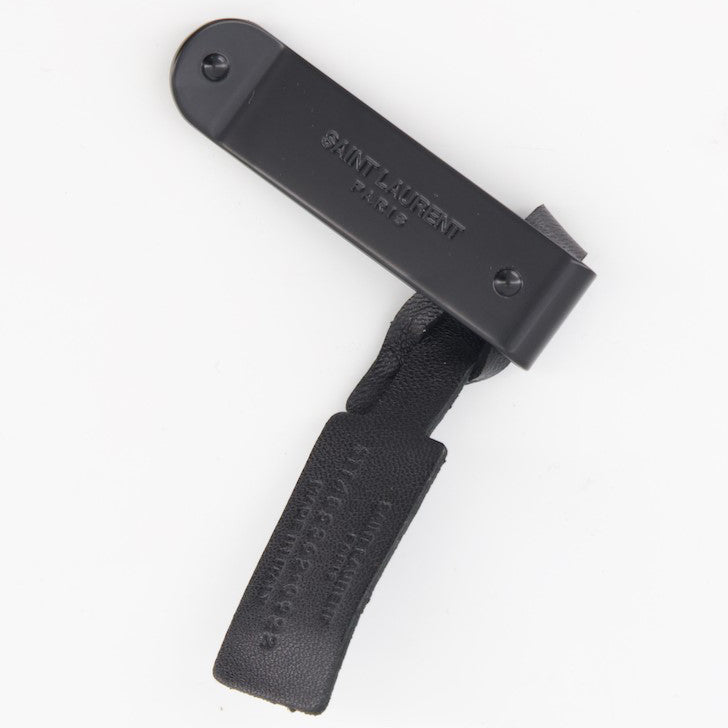 Small leather goods ID money clip Saint Laurent Black Man