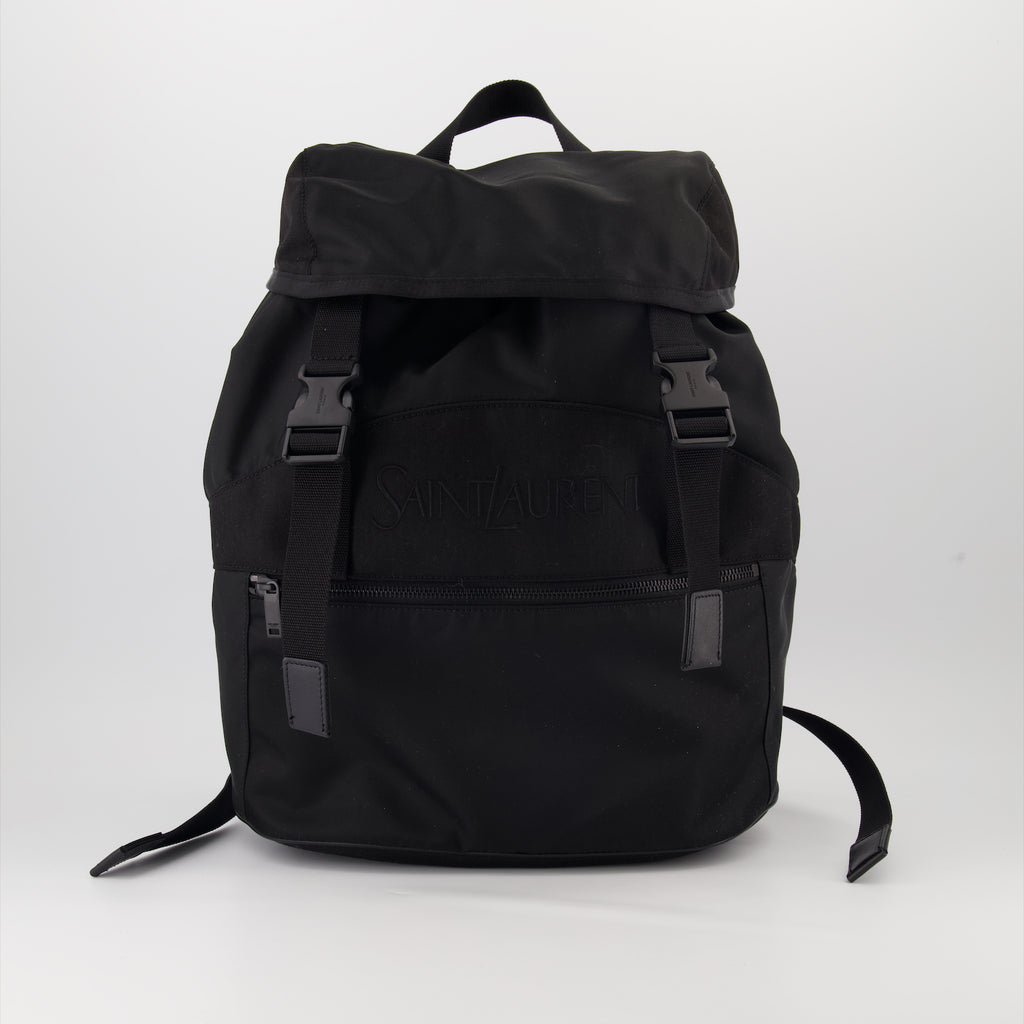 Zaini Sac à dos en éconyl Saint Laurent Nero Homme