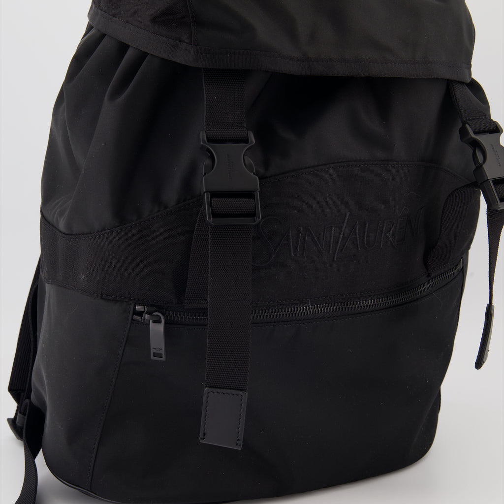 Zaini Sac à dos en éconyl Saint Laurent Nero Homme