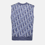 Maille Pull Oblique Dior Bleu Homme