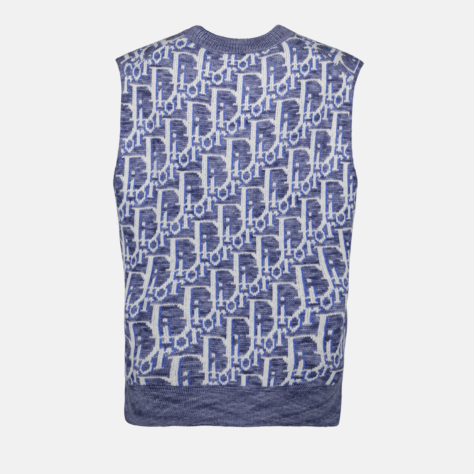 Maille Pull Oblique Dior Bleu Homme