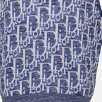 Maille Pull Oblique Dior Bleu Homme
