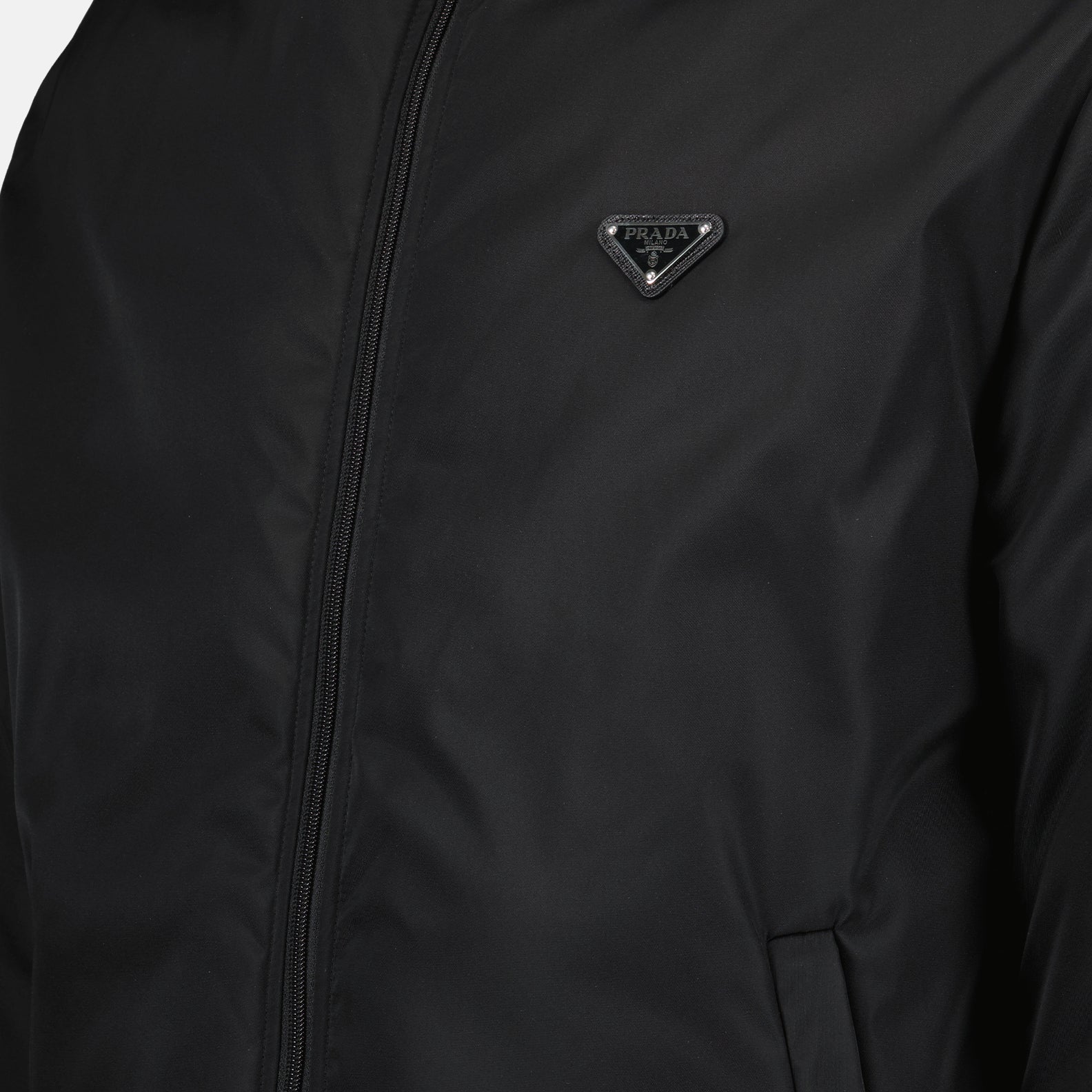 코트 Veste en Re-Nylon réversible Prada 검은색 Homme