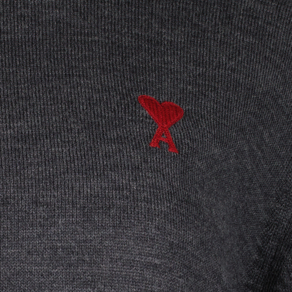 니트웨어 아미 드 꾀르 터틀넥 스웨터 Ami PARIS 회색 Femme