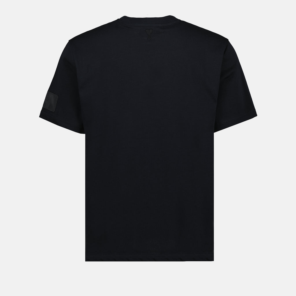 T-shirts T-shirt à étiquette logo Ami PARIS Noir Unisexe