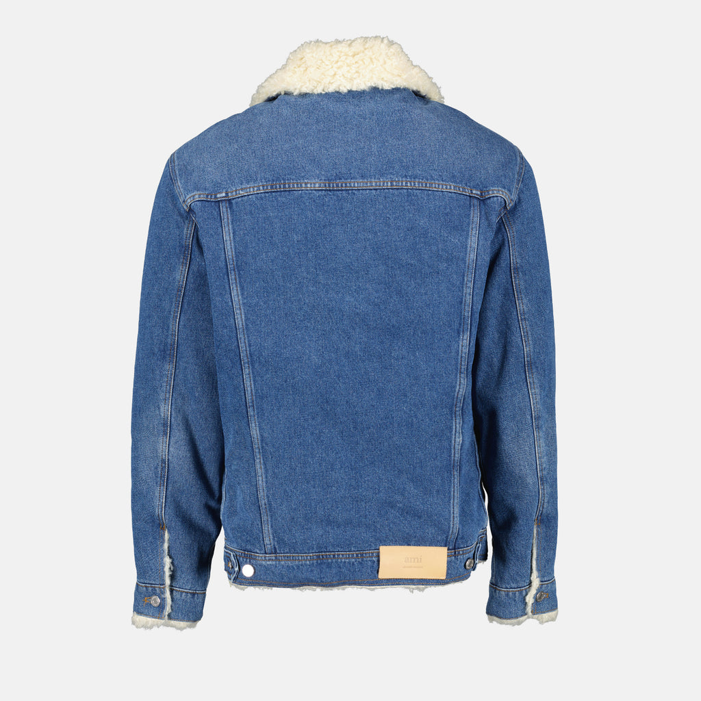 Jacken Veste Trucker en denim Ami PARIS Blau Homme