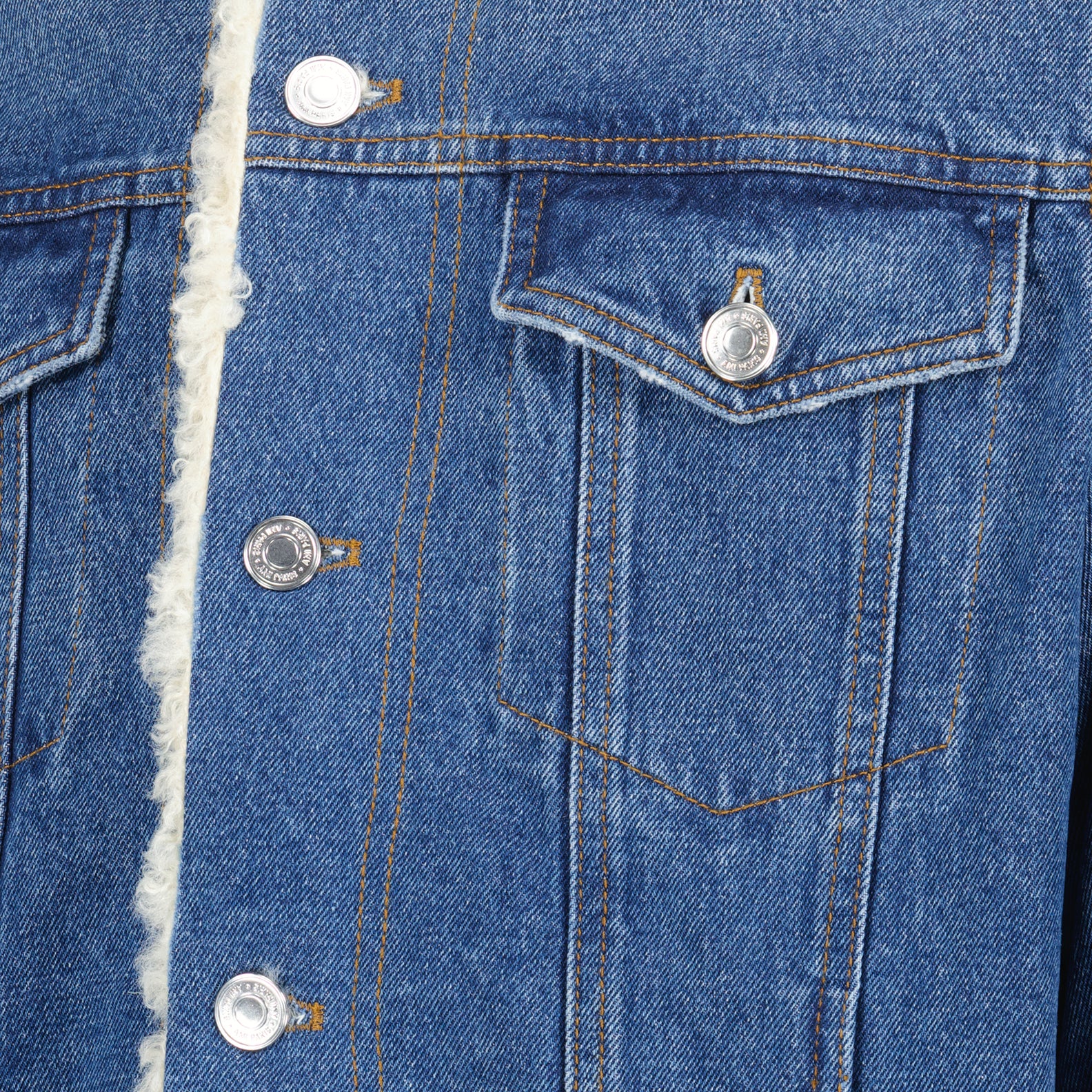 Jacken Veste Trucker en denim Ami PARIS Blau Homme