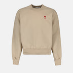 Sweatshirts Sweatshirt Ami de Coeur Ami PARIS Beige Unisexe
