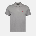 Polos Polo Ami de Coeur Ami PARIS Gris Unisexo