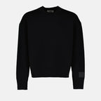 Sweatshirts Sweatshirt à étiquette logo Ami PARIS Schwarz Unisex