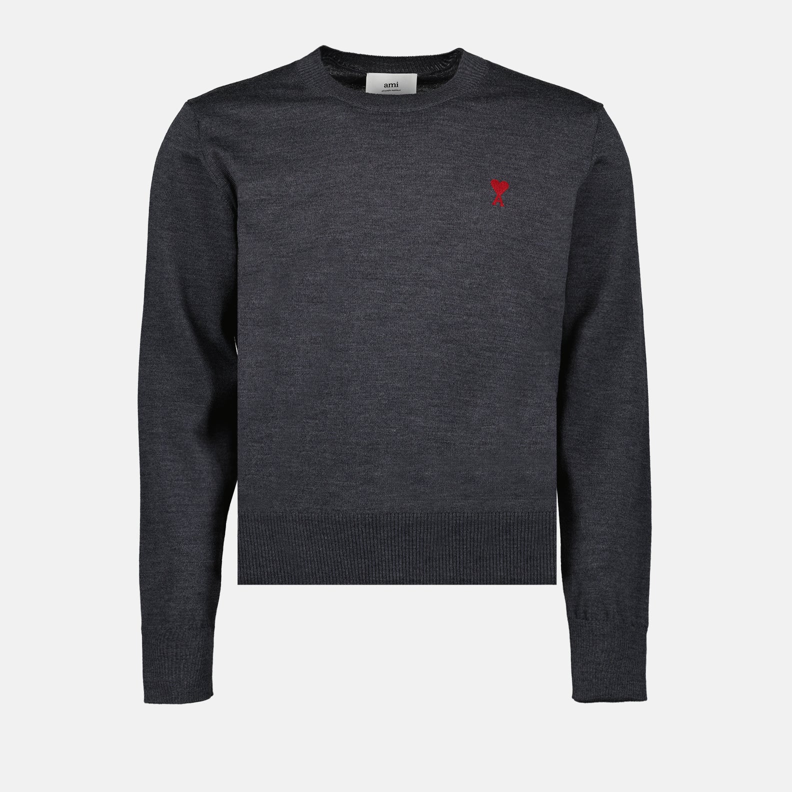 Maille Pull Ami de Coeur Ami PARIS Gris Homme