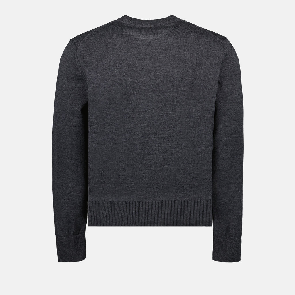 Maille Pull Ami de Coeur Ami PARIS Gris Homme