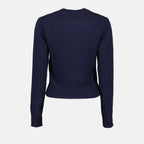 Maille Pull Ami de Coeur Ami PARIS Bleu foncé Femme