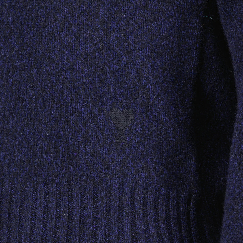 Maille Pull Ami de Coeur Ami PARIS Bleu foncé Femme