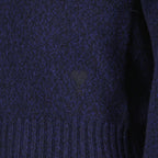 Maille Pull Ami de Coeur Ami PARIS Bleu foncé Femme