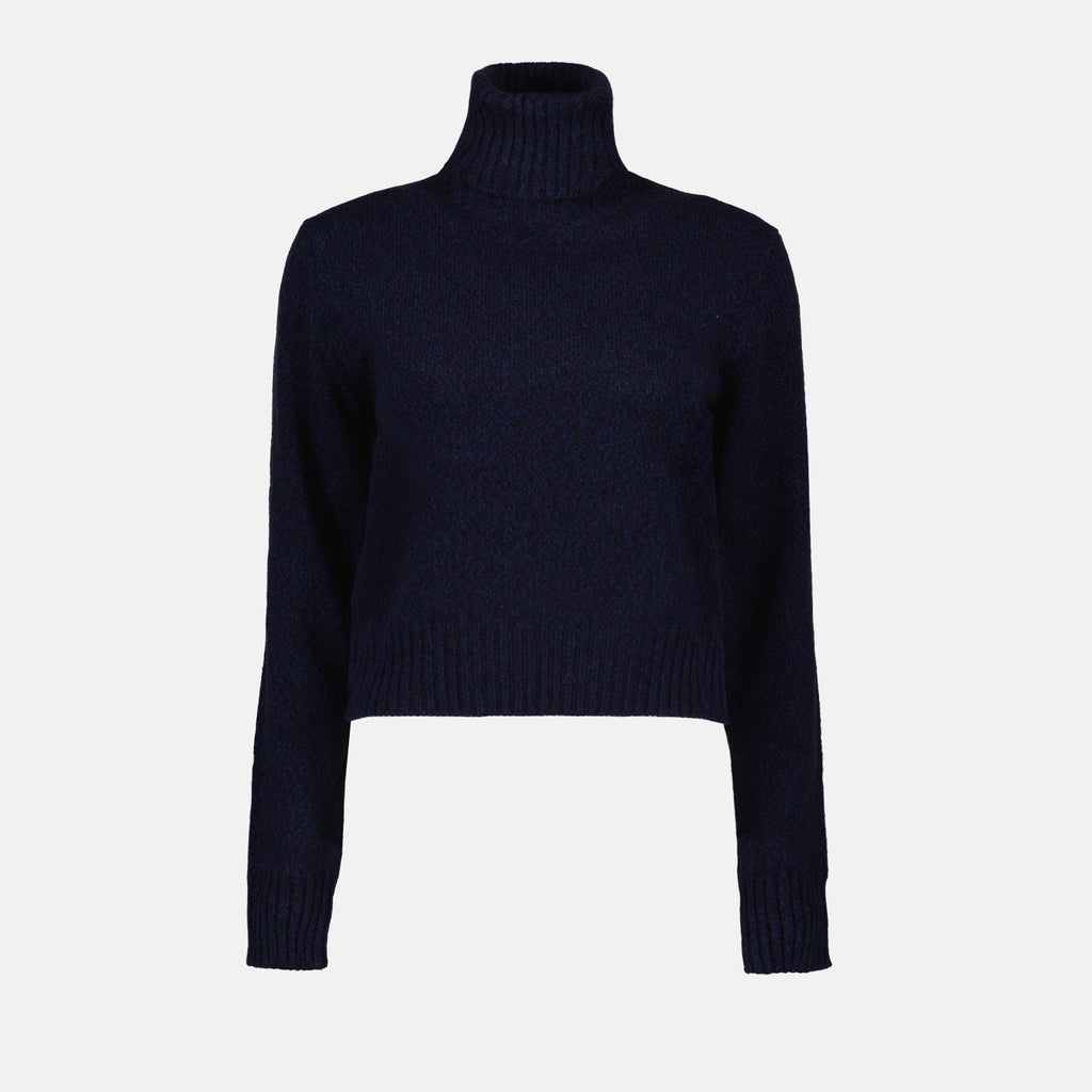 Malhas Ami de Coeur Turtleneck Ami PARIS Azul escuro Femme