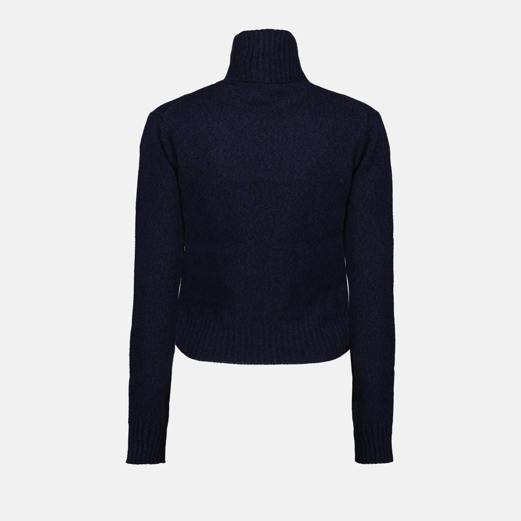 Malhas Ami de Coeur Turtleneck Ami PARIS Azul escuro Femme