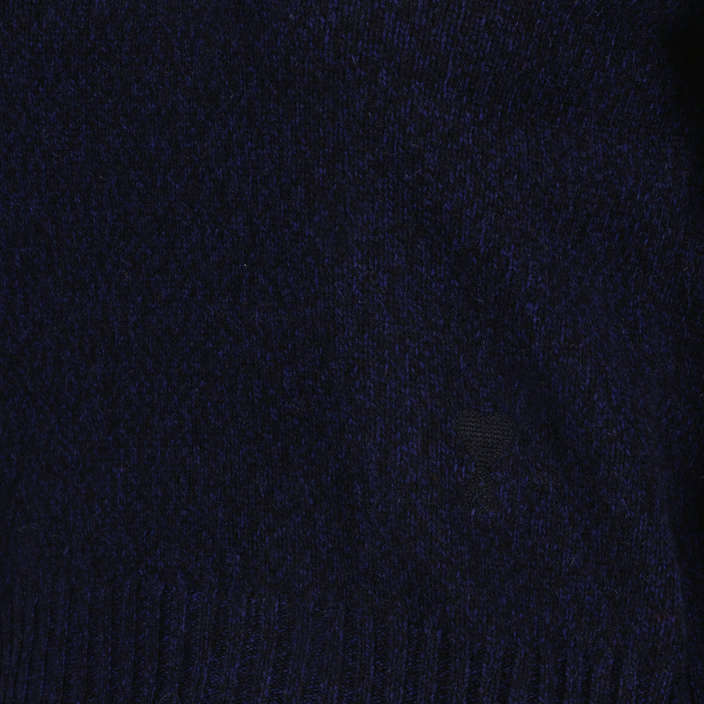 Malhas Ami de Coeur Turtleneck Ami PARIS Azul escuro Femme