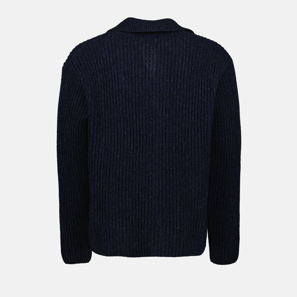 Maille Cardigan en maille Ami PARIS Bleu Homme