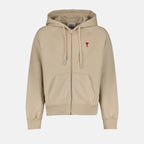 Sweatshirts Sweatshirt zippé Ami de Coeur Ami PARIS Beige Unisexe