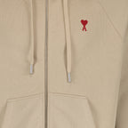Sweatshirts Sweatshirt zippé Ami de Coeur Ami PARIS Beige Unisexe